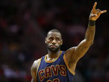 LeBron James, durante un partido LeBron James, durante un partido