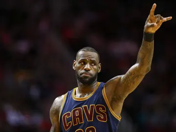 LeBron James, durante un partido LeBron James, durante un partido