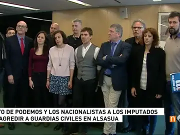 Podemos muestra su "solidaridad" con los detenidos por la agresión de Alsasua Podemos muestra su "solidaridad" con los detenidos por la agresión de Alsasua