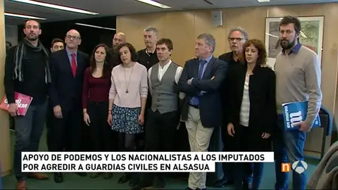 Podemos muestra su "solidaridad" con los detenidos por la agresión de Alsasua Podemos muestra su "solidaridad" con los detenidos por la agresión de Alsasua