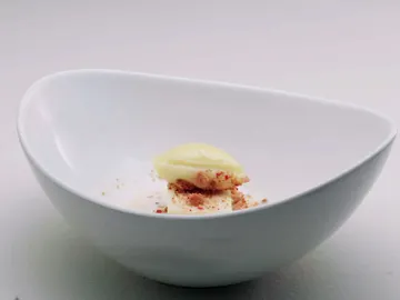 Sobao japoniego con chocolate blanco Sobao japoniego con chocolate blanco