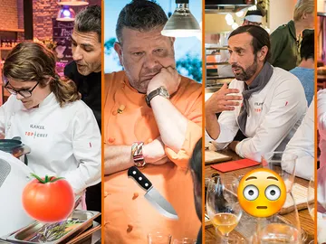 Falsas intolerancias, perros malos y una tensión insostenible, los momentazos del sexto programa de 'Top Chef' Falsas intolerancias, perros malos y una tensión insostenible, los momentazos del sexto programa de 'Top Chef'