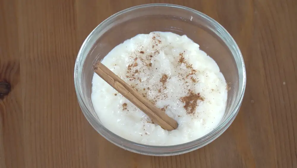Un arroz con leche normal, pero hecho al microondas.