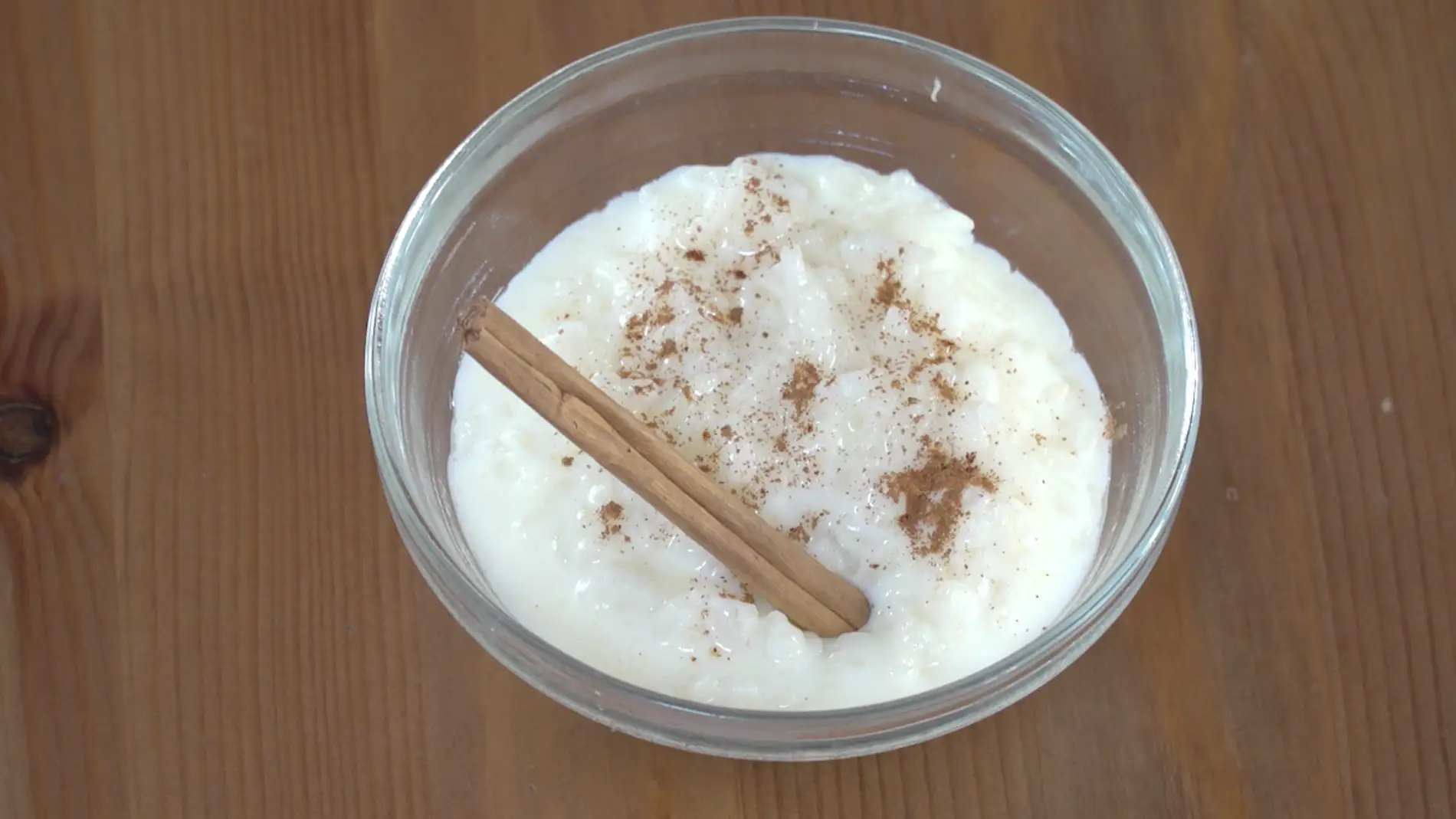Un arroz con leche normal, pero hecho al microondas.