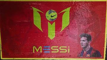 Paquete de cocaína con la cara de Messi
