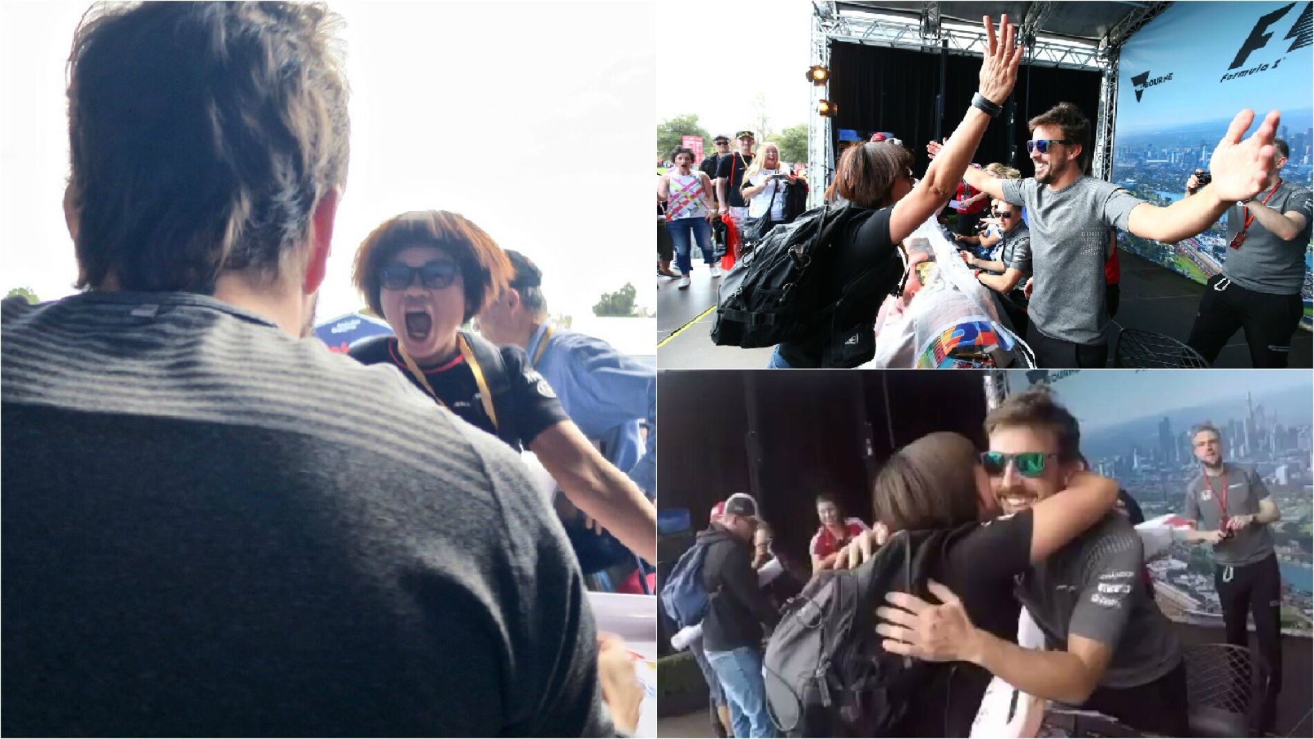 Fernando Alonso conoce a su aficionada m&aacute;s apasionada