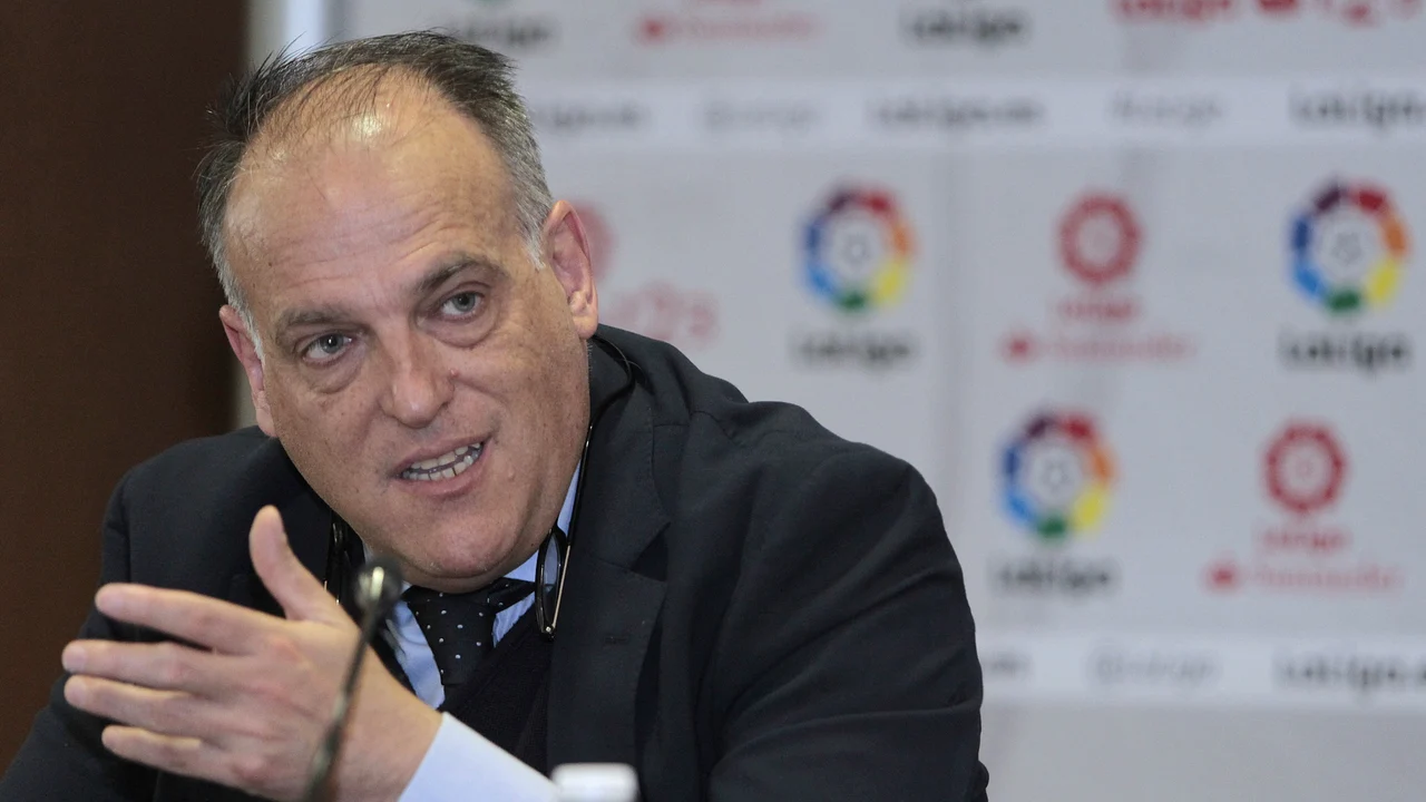 Javier Tebas en un acto de LaLiga Javier Tebas en un acto de LaLiga