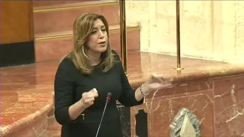 Frame 31.223397 de: Susana Díaz acusa a Podemos de ser la izquierda inutil Frame 31.223397 de: Susana Díaz acusa a Podemos de ser la izquierda inutil