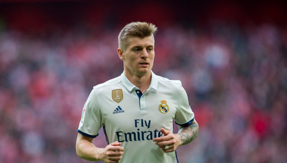 Toni Kroos en un partido con el Real Madrid