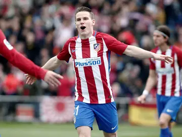 Kevin Gameiro celebrando un gol Kevin Gameiro celebrando un gol