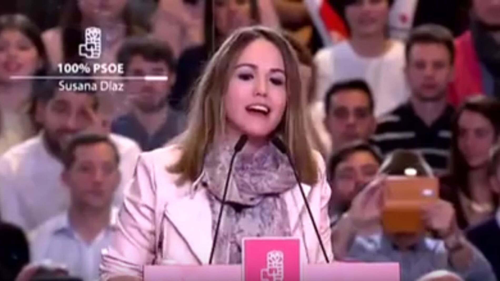 Estela Goikoetxea, la socialista que fue telonera de Susana D&iacute;az durante su anuncio de presentaci&oacute;n a las primarias