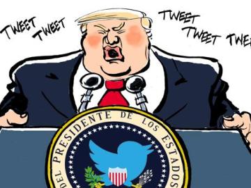 Caricatura de Trump 