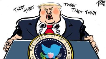 Caricatura de Trump 