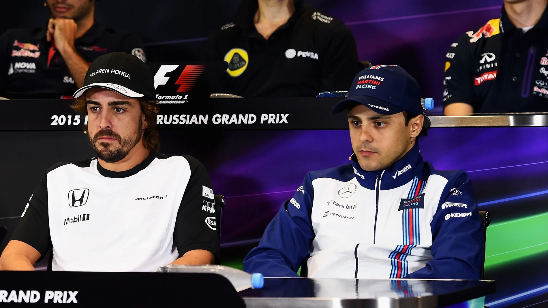 Massa y Alonso, en rueda de prensa