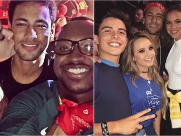 Fiesta de Neymar para celebrar la clasificación de Brasil para el Mundial Fiesta de Neymar para celebrar la clasificación de Brasil para el Mundial