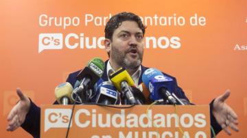 El portavoz del Grupo parlamentario de Ciudadanos en Murcia, Miguel Sánchez