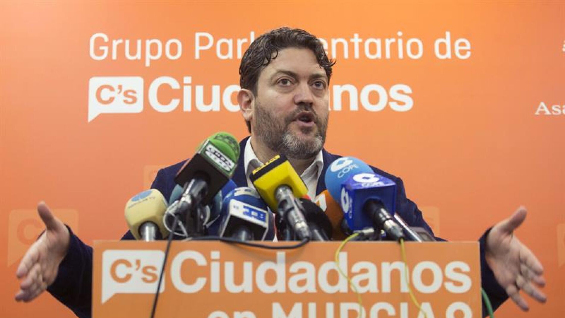 El portavoz del Grupo parlamentario de Ciudadanos en Murcia, Miguel S&aacute;nchez