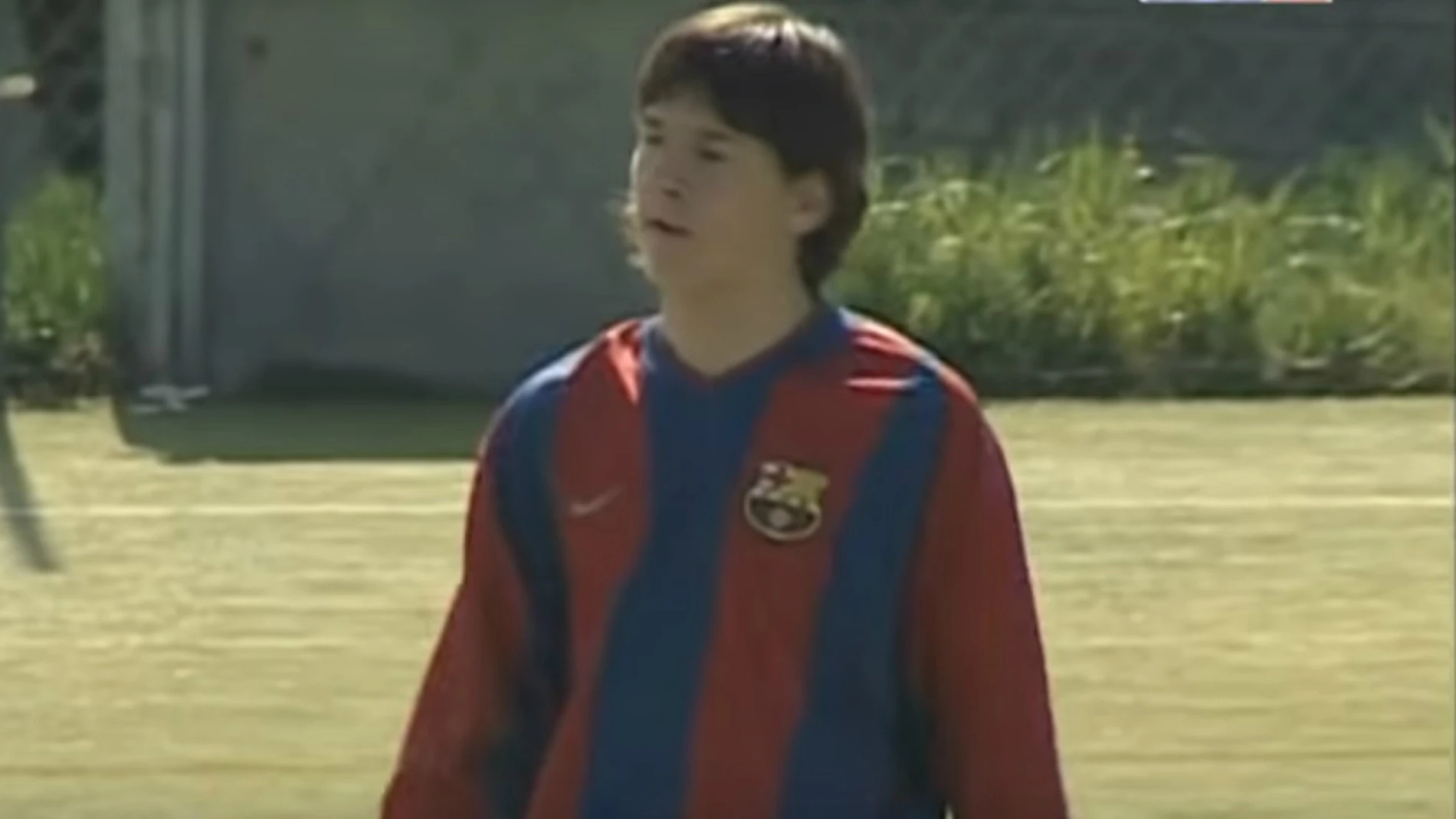 Leo Messi, con 15 años en el Barcelona Leo Messi, con 15 años en el Barcelona