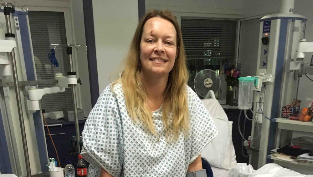 Melissa fue una de las heridas durante el atentado en Londres, donde perdió a su marido