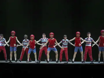 Un momento del ensayo del musical 'Billy Elliot' Un momento del ensayo del musical 'Billy Elliot'