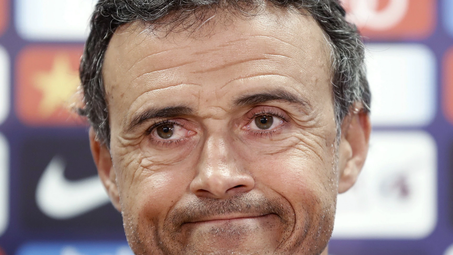 Luis Enrique, durante la rueda de prensa Luis Enrique, durante la rueda de prensa