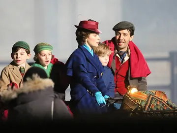 Fotografía del rodaje de la nueva versión 'Mary Poppins' en Londres Fotografía del rodaje de la nueva versión 'Mary Poppins' en Londres