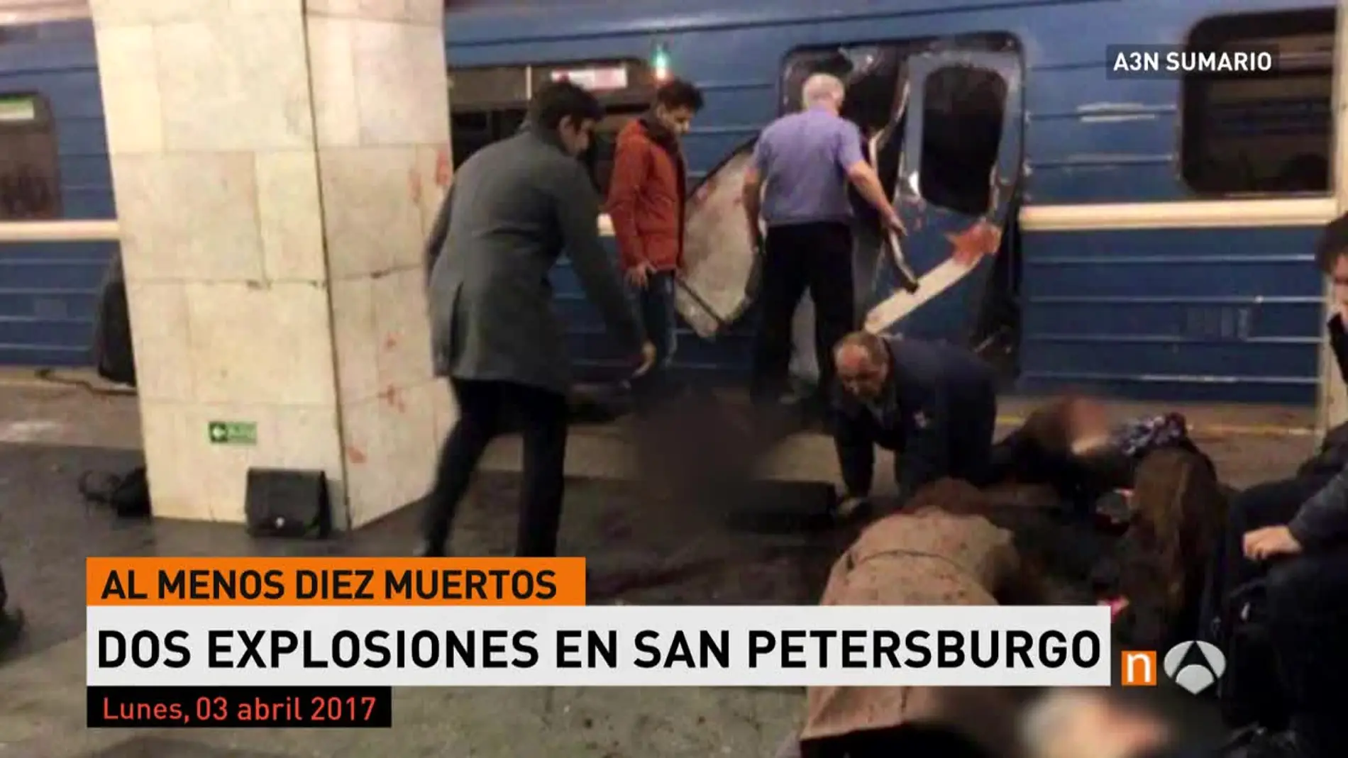 Explosión en el metro de San Petersburgo Explosión en el metro de San Petersburgo