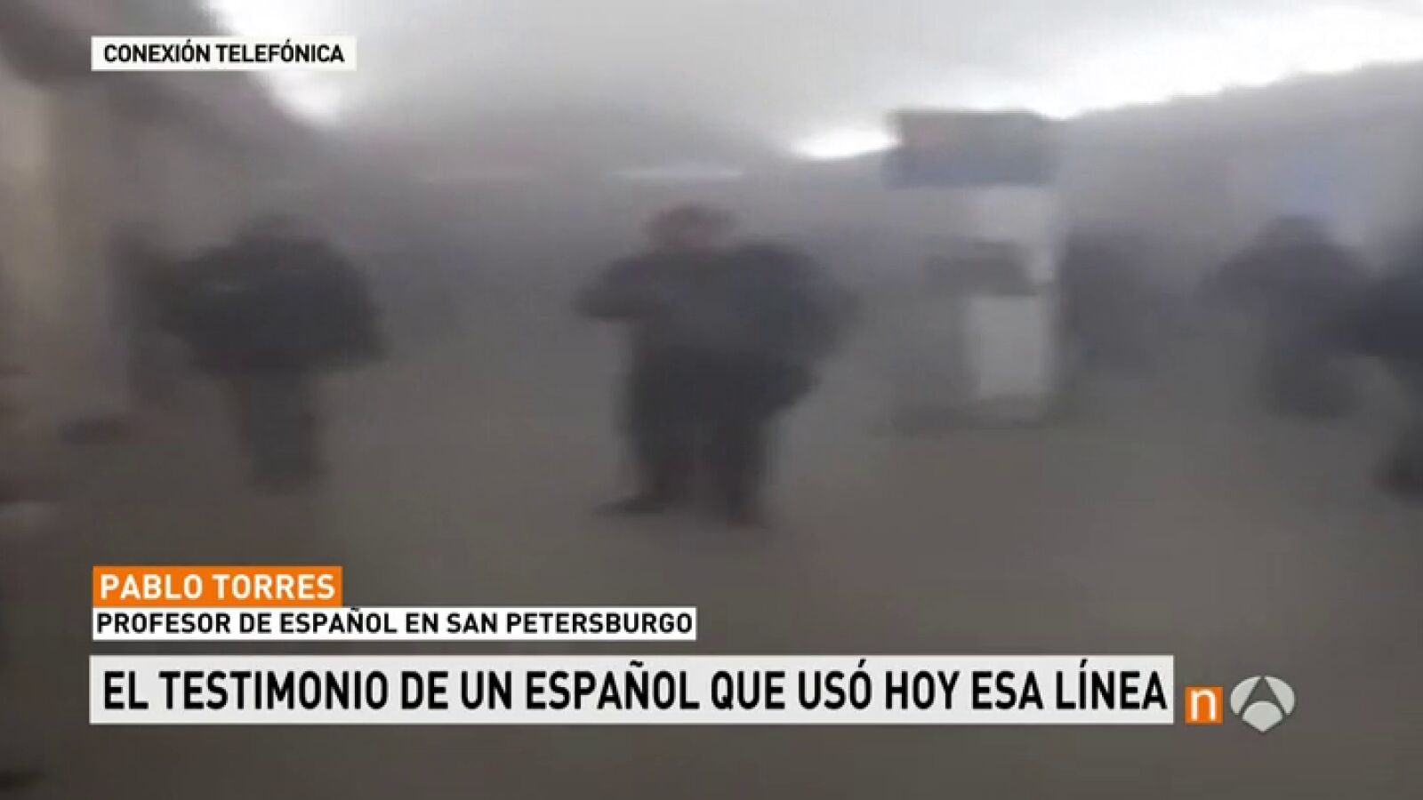 Un español, que cogió la línea de metro horas antes de la explosión en San Petersburgo: 
