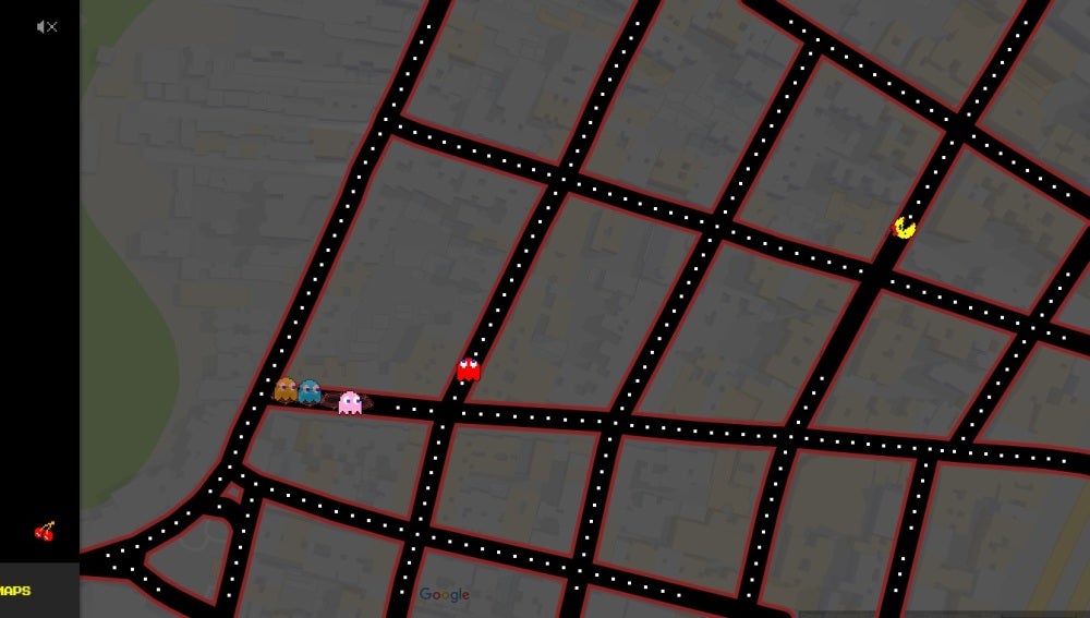 Captura del videojuego de Google Maps