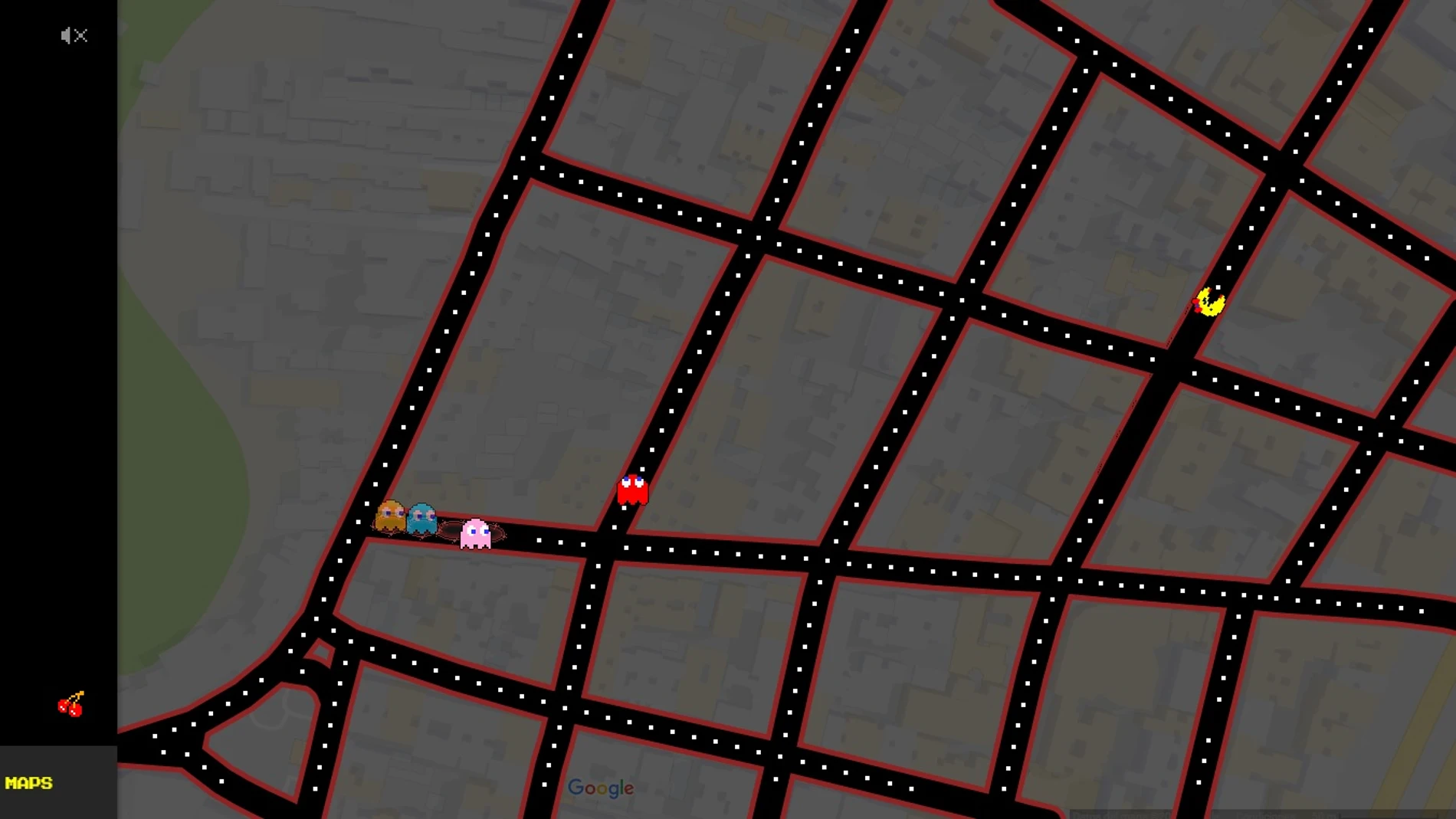 Captura del videojuego de Google Maps Captura del videojuego de Google Maps