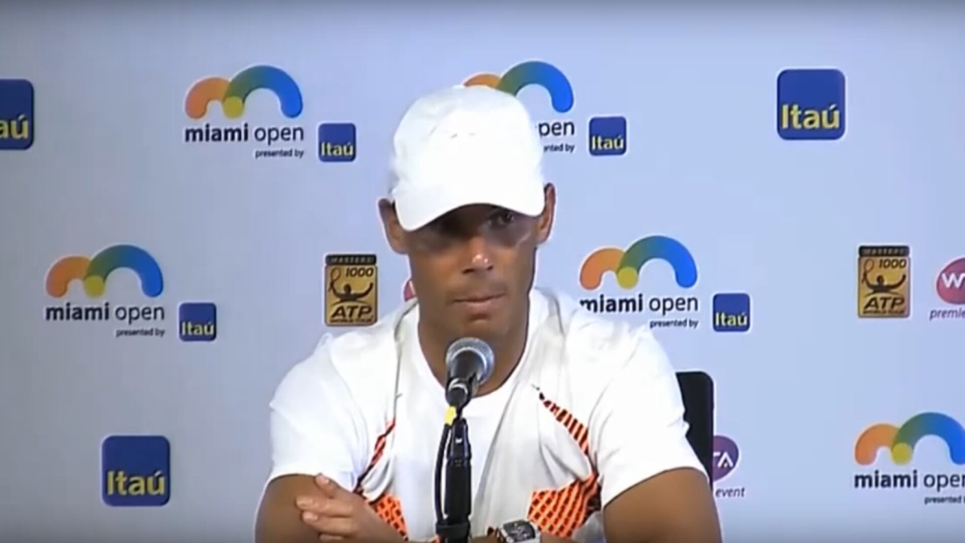 Rafa Nadal, en la rueda de prensa de Miami