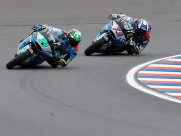 Franco Morbidelli y el español Alex Márquez Franco Morbidelli y el español Alex Márquez
