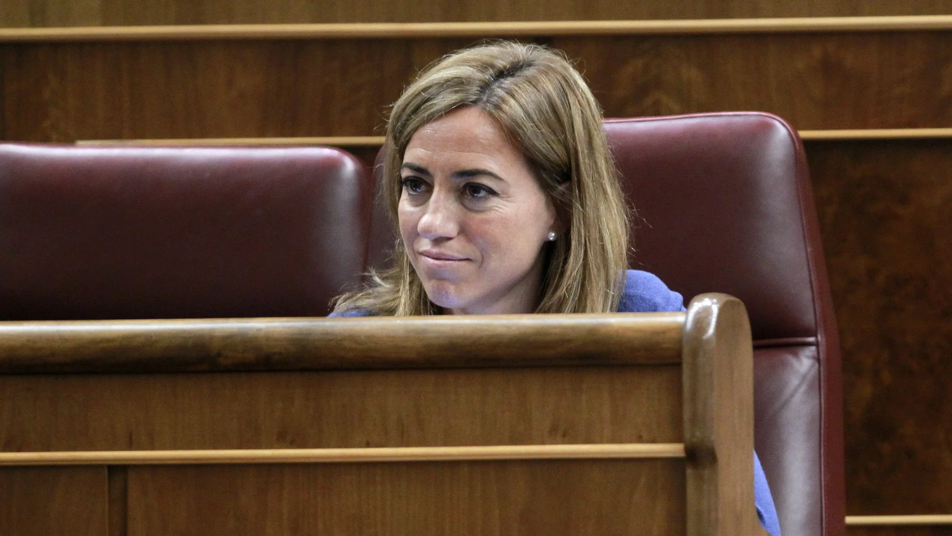 Carme Chacón, en su escaño en el congreso Carme Chacón, en su escaño en el congreso