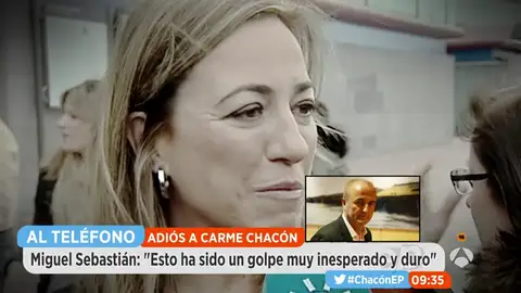 Miguel Sebastián en conexión telefónica en Espejo Público Miguel Sebastián en conexión telefónica en Espejo Público