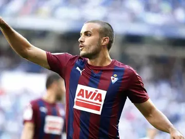 El centrocampista del Eibar, Pedro León. El centrocampista del Eibar, Pedro León.