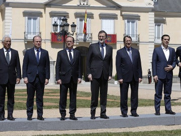 Rajoy recibe a los líderes europeos