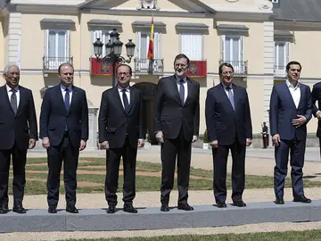 Rajoy recibe a los líderes europeos Rajoy recibe a los líderes europeos
