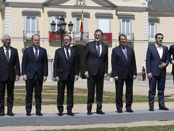 Rajoy recibe a los líderes europeos Rajoy recibe a los líderes europeos