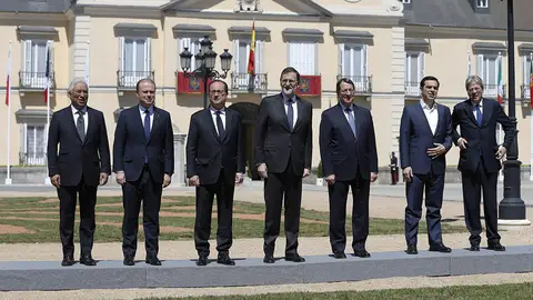 Rajoy recibe a los líderes europeos Rajoy recibe a los líderes europeos