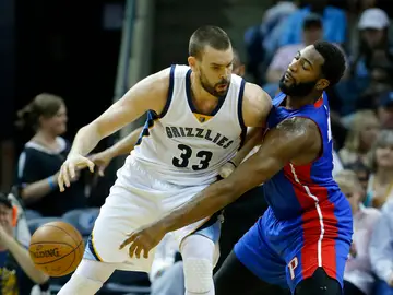 Marc Gasol, en acción ante los Detroit Pistons Marc Gasol, en acción ante los Detroit Pistons