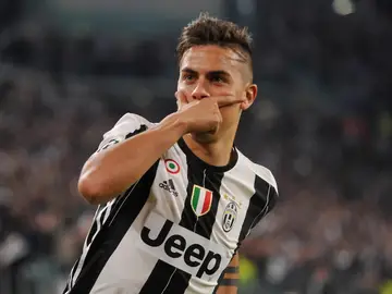 Dybala celebrando uno de sus goles Dybala celebrando uno de sus goles