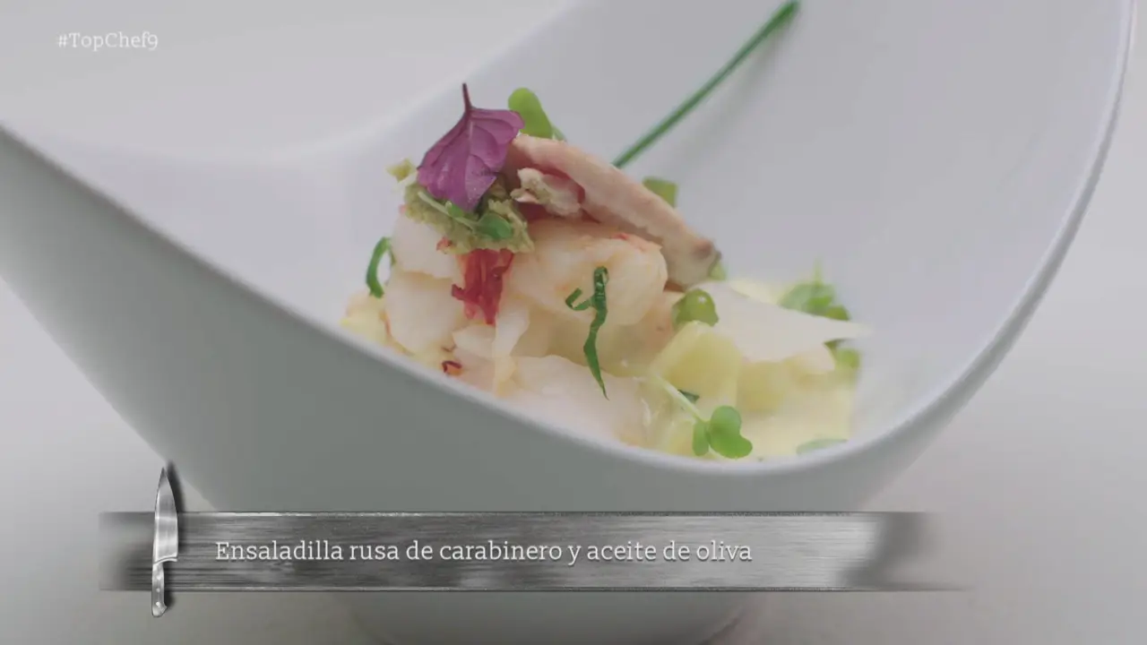 Ensaladilla rusa de carabineros y AOVE