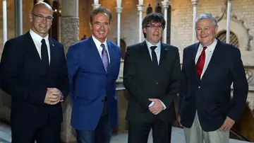 Romeva, Puigdemont y dos congresistas de EEUU