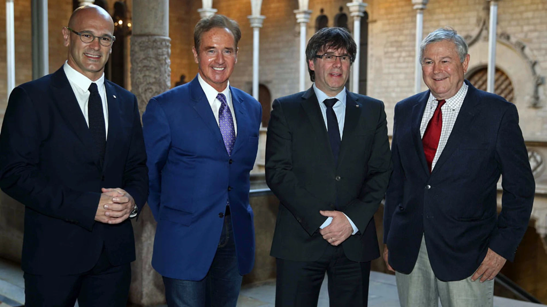 Romeva, Puigdemont y dos congresistas de EEUU Romeva, Puigdemont y dos congresistas de EEUU