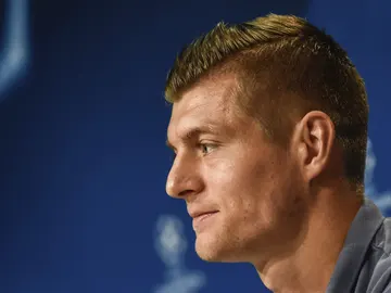 Toni Kroos durante la rueda de prensa Toni Kroos durante la rueda de prensa