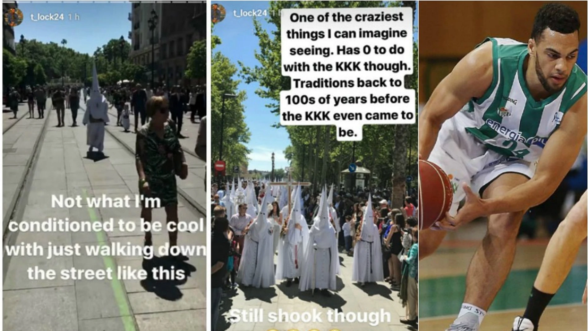 Trent Lockett confunció la Semana Santa con el Ku Klux Klan Trent Lockett confunció la Semana Santa con el Ku Klux Klan