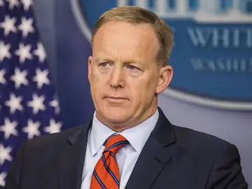 Sean Spicer ante los medios Sean Spicer ante los medios