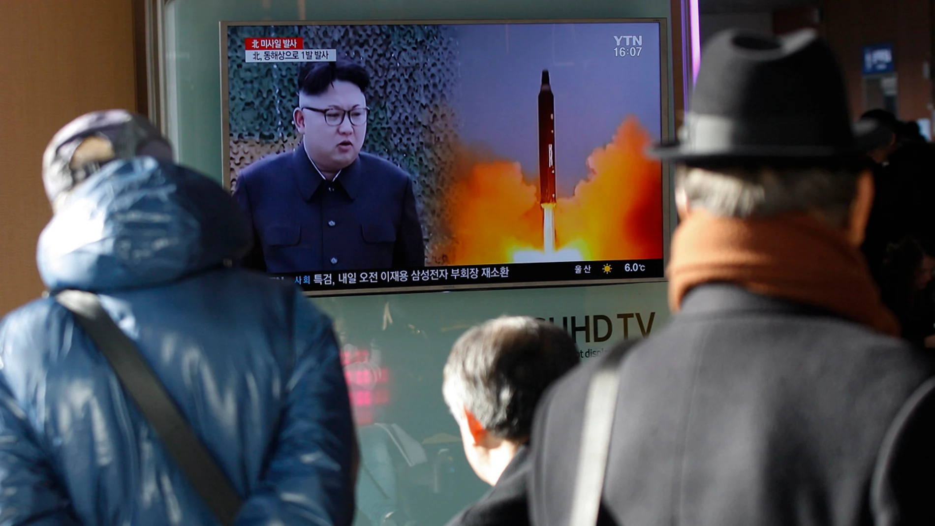 Imagen de una calle en Corea del Norte Imagen de una calle en Corea del Norte