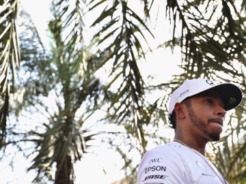 Lewis Hamilton, en el GP de Baréin