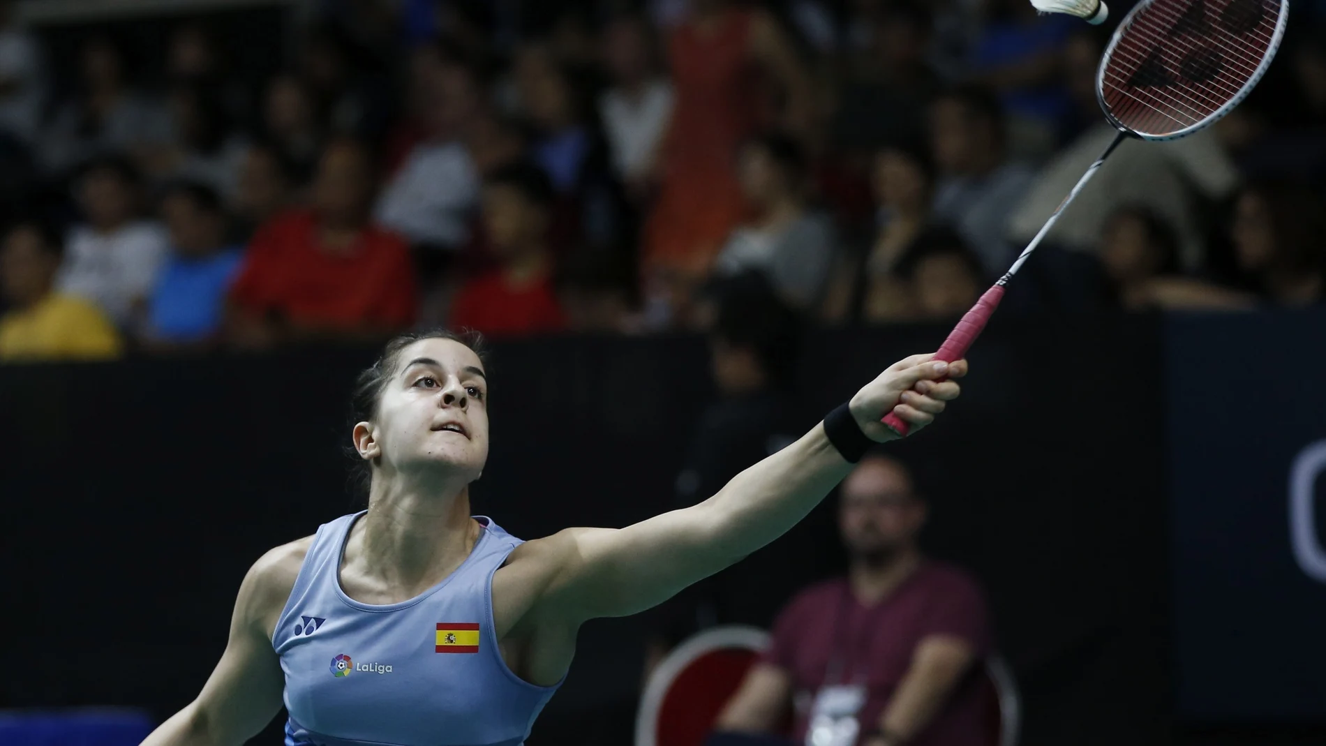 Carolina Marín, durante su partido Carolina Marín, durante su partido